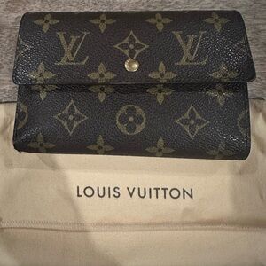 Louis Vuitton Vintage Black and Brown Women's Wallet
